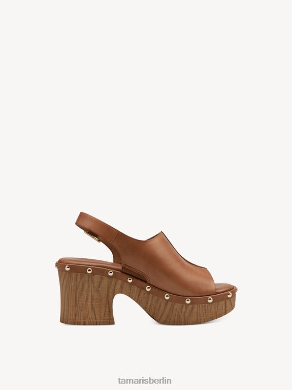 de Tamaris Frauen Sandale aus Leder – Braun/Nuss 0LHV4228 Schuhe