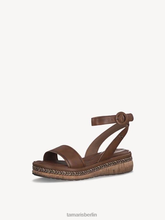 de Tamaris Frauen Sandale aus Leder – Braun/Nussleder 0LHV41286 Schuhe