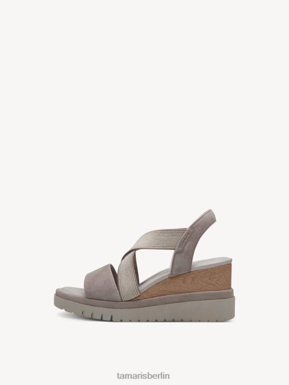 de Tamaris Frauen Sandale aus Leder – Braun/Schlamm 0LHV41084 Schuhe