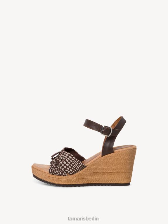 de Tamaris Frauen Sandale aus Leder – Braun/Schokolade 0LHV444 Schuhe