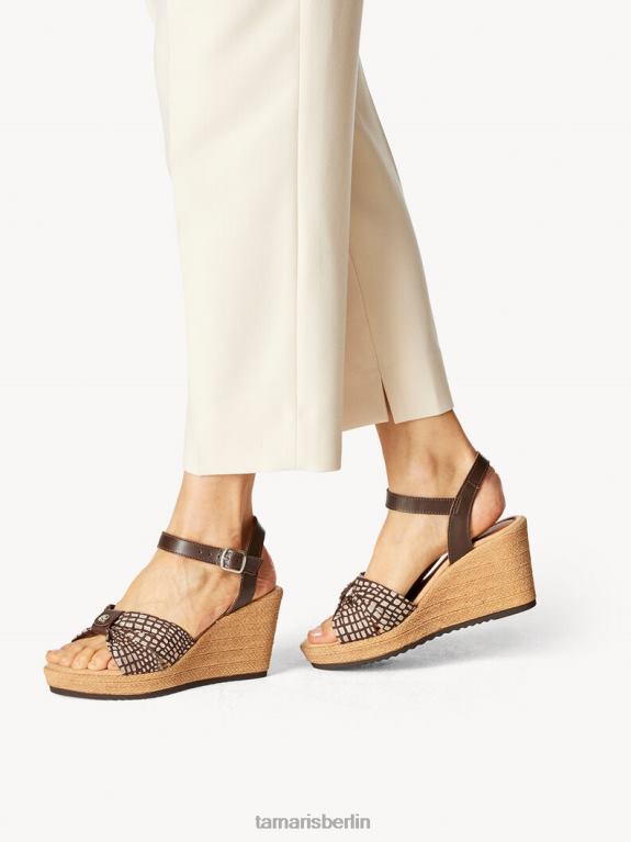 de Tamaris Frauen Sandale aus Leder – Braun/Schokolade 0LHV444 Schuhe