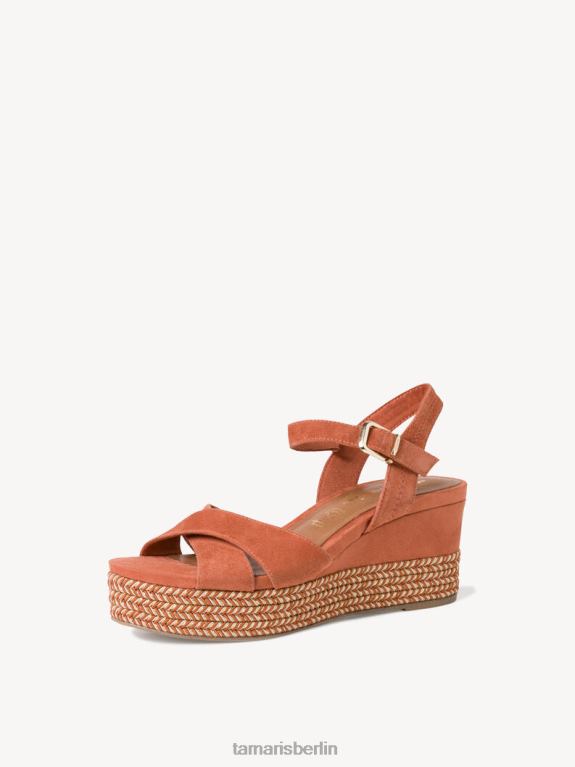 de Tamaris Frauen Sandale aus Leder – Gelb/Sonnenaufgang 0LHV42083 Schuhe