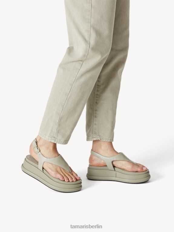 de Tamaris Frauen Sandale aus Leder – Grün/Hellgrün 0LHV42006 Schuhe