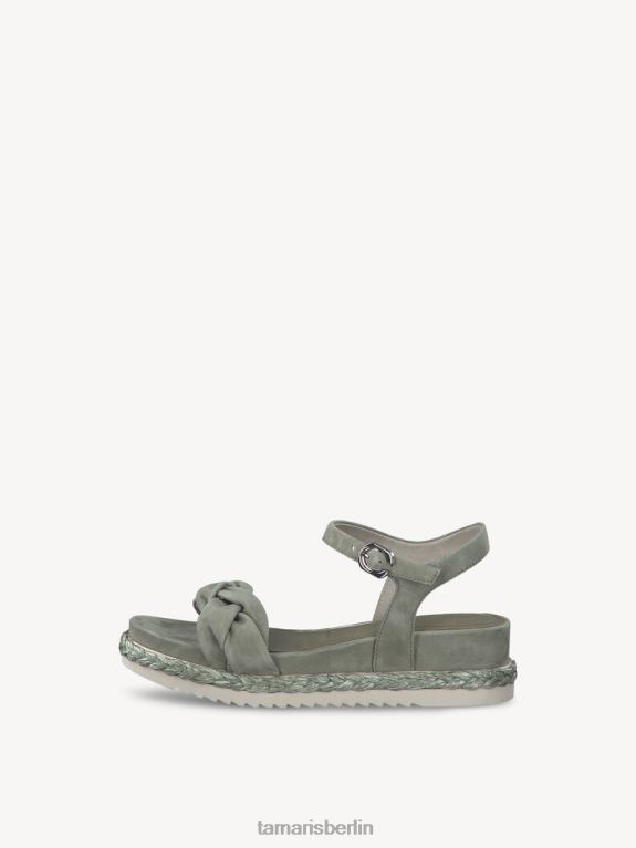 de Tamaris Frauen Sandale aus Leder – Grün/Salbei 0LHV41282 Schuhe