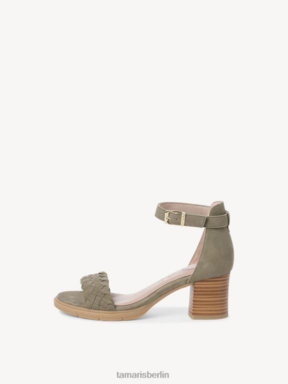 de Tamaris Frauen Sandale aus Leder – Grün/Salbei 0LHV41511 Schuhe