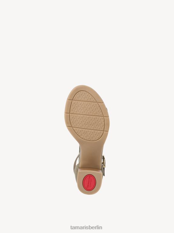 de Tamaris Frauen Sandale aus Leder – Grün/Salbei 0LHV41511 Schuhe