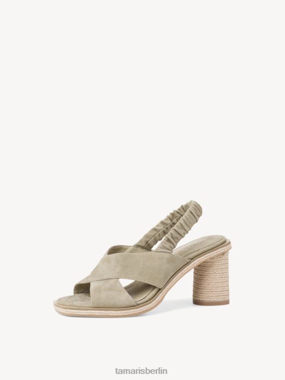 de Tamaris Frauen Sandale aus Leder – Grün/Salbei 0LHV42340 Schuhe