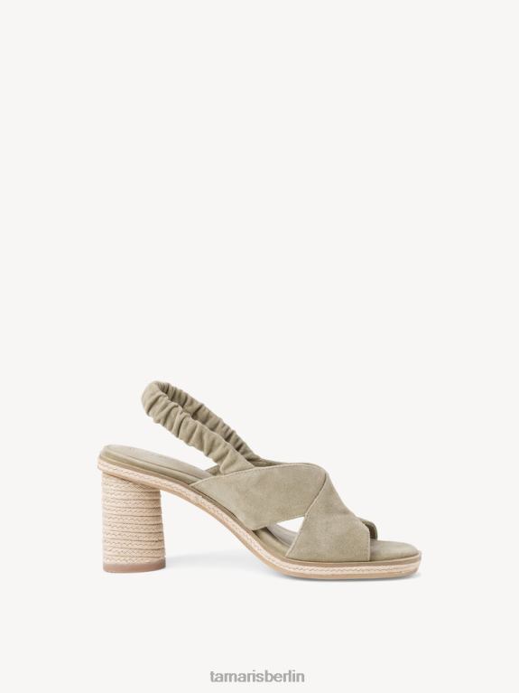 de Tamaris Frauen Sandale aus Leder – Grün/Salbei 0LHV42340 Schuhe