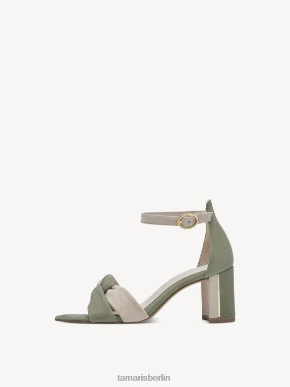 de Tamaris Frauen Sandale aus Leder – Grün/Salbei 0LHV4562 Schuhe