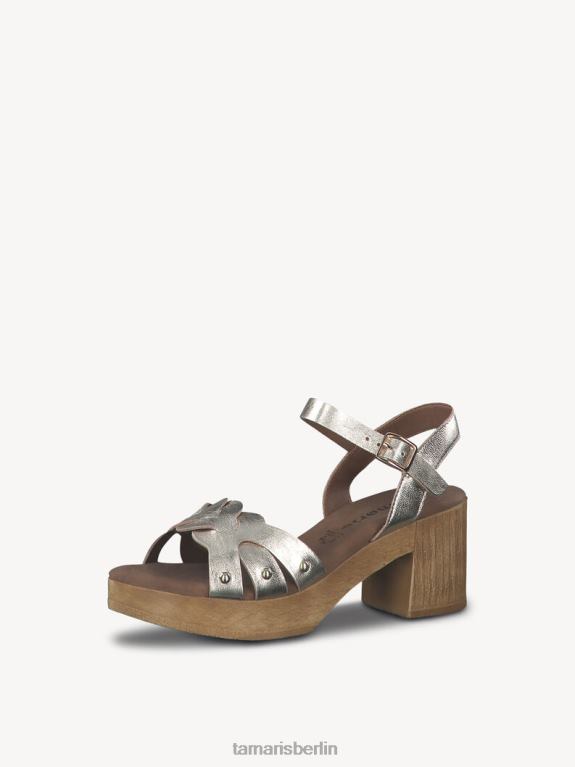 de Tamaris Frauen Sandale aus Leder – Metallic/Hellgold 0LHV41628 Schuhe