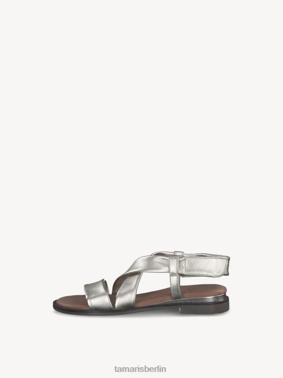 de Tamaris Frauen Sandale aus Leder – Metallic/Hellgold 0LHV4767 Schuhe