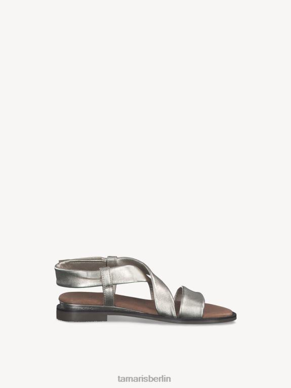 de Tamaris Frauen Sandale aus Leder – Metallic/Hellgold 0LHV4767 Schuhe