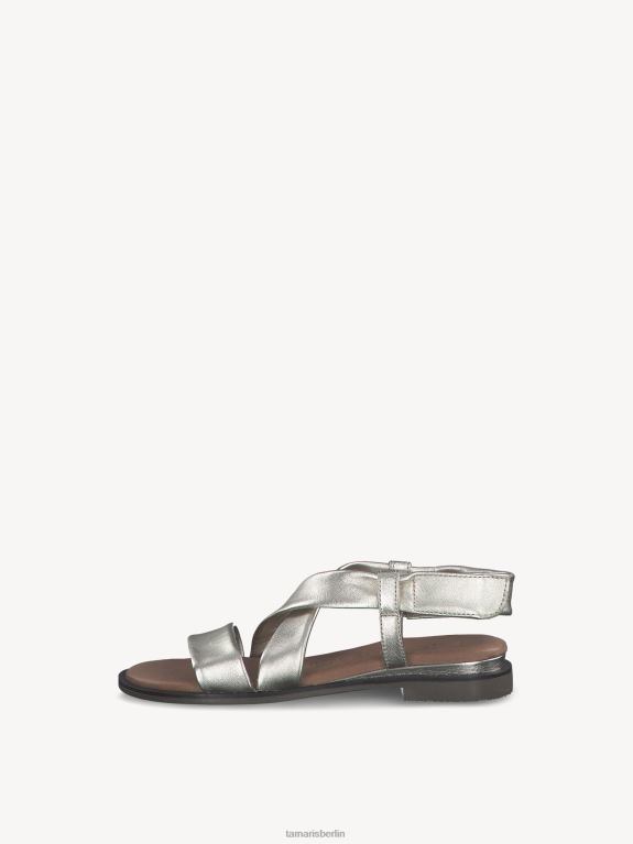 de Tamaris Frauen Sandale aus Leder – Metallic/Hellgold 0LHV4767 Schuhe