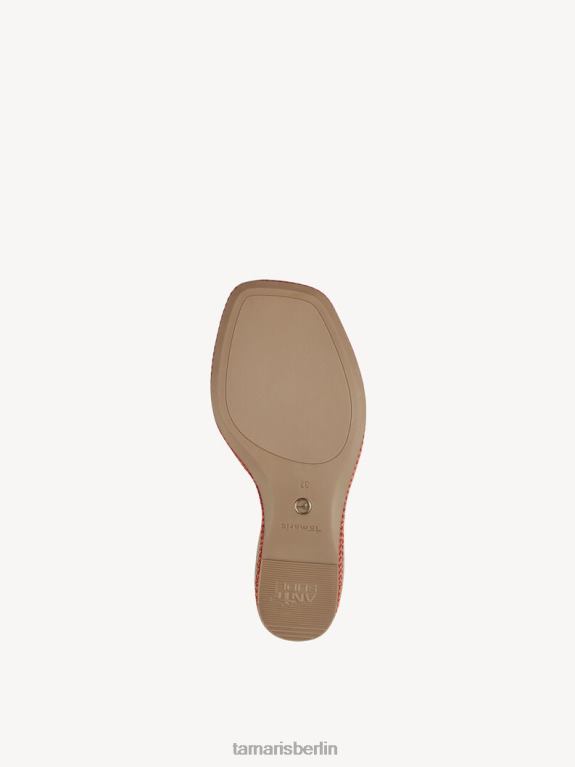 de Tamaris Frauen Sandale aus Leder – Orange/Feuer 0LHV4769 Schuhe