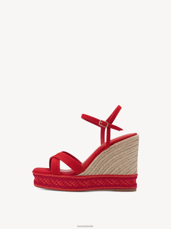 de Tamaris Frauen Sandale aus Leder – Orange/Feuer 0LHV4769 Schuhe