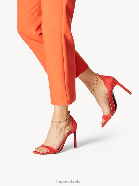de Tamaris Frauen Sandale aus Leder – Orange/Feuer 0LHV4791 Schuhe