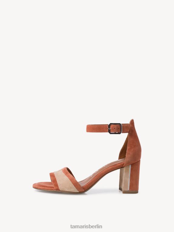 de Tamaris Frauen Sandale aus Leder – Orange/Sonnenaufgang 0LHV41673 Schuhe