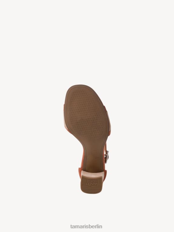 de Tamaris Frauen Sandale aus Leder – Orange/Sonnenaufgang 0LHV41673 Schuhe
