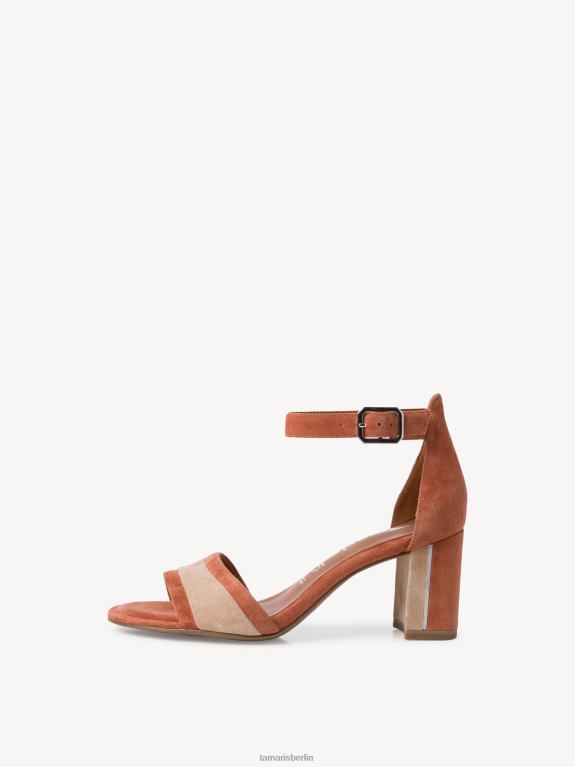 de Tamaris Frauen Sandale aus Leder – Orange/Sonnenaufgang 0LHV41673 Schuhe