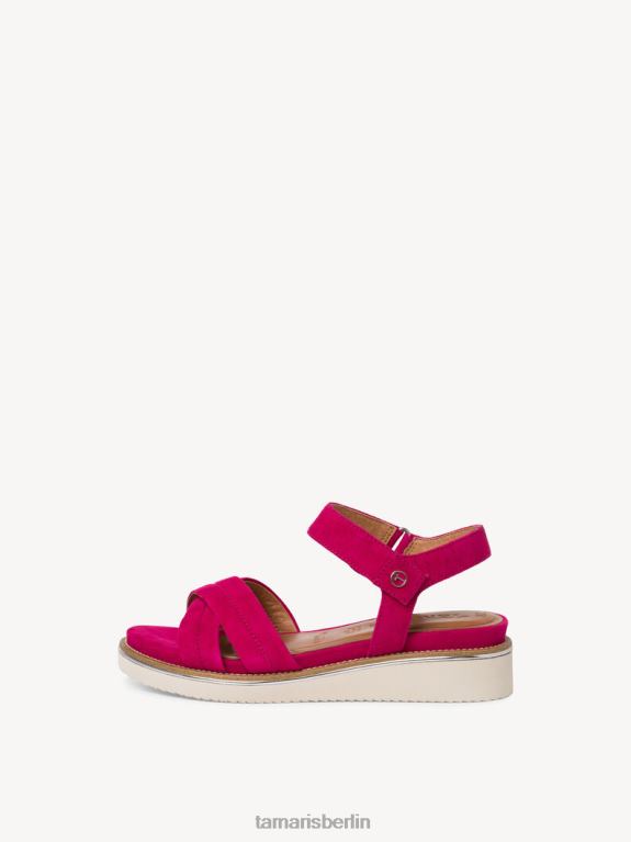 de Tamaris Frauen Sandale aus Leder – Rosa/Fuchsia 0LHV4973 Schuhe
