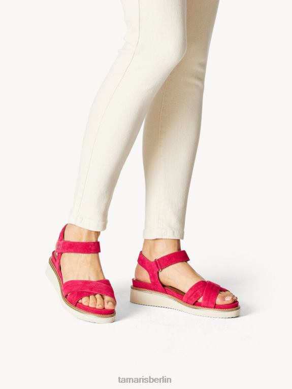 de Tamaris Frauen Sandale aus Leder – Rosa/Fuchsia 0LHV4973 Schuhe