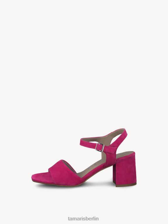de Tamaris Frauen Sandale aus Leder – Rosa/Fuchsia-Wildleder 0LHV41348 Schuhe