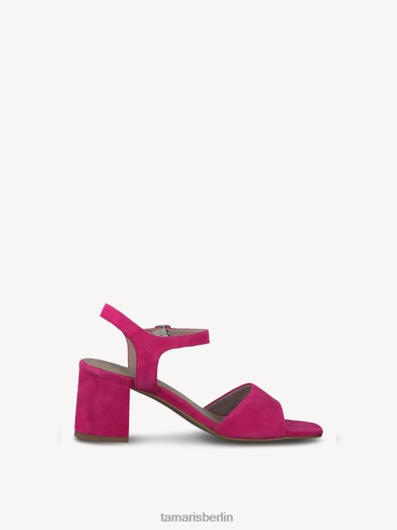 de Tamaris Frauen Sandale aus Leder – Rosa/Fuchsia-Wildleder 0LHV41348 Schuhe