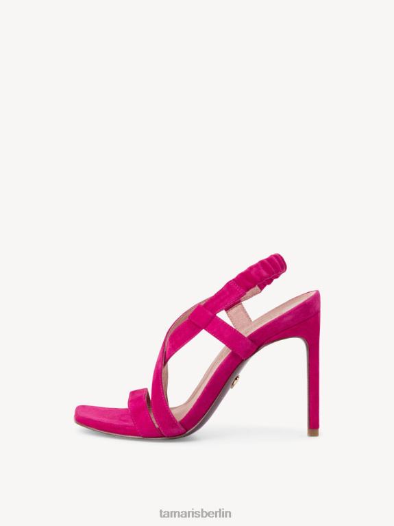 de Tamaris Frauen Sandale aus Leder – Rosa/Fuchsia-Wildleder 0LHV41684 Schuhe
