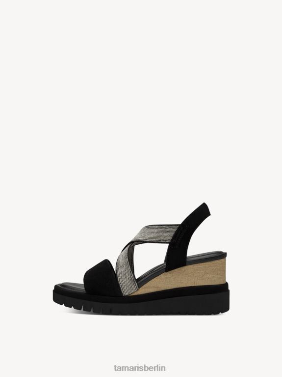 de Tamaris Frauen Sandale aus Leder – Schwarz 0LHV41167 Schuhe