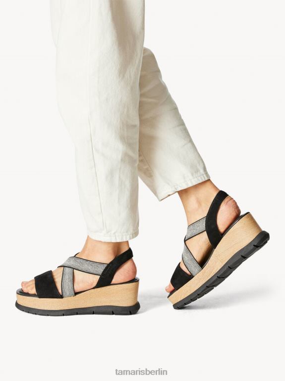 de Tamaris Frauen Sandale aus Leder – Schwarz 0LHV41167 Schuhe