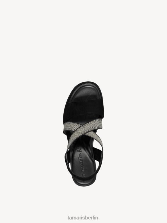 de Tamaris Frauen Sandale aus Leder – Schwarz 0LHV41167 Schuhe