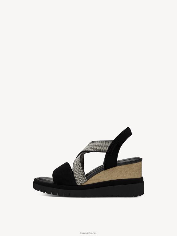 de Tamaris Frauen Sandale aus Leder – Schwarz 0LHV41167 Schuhe