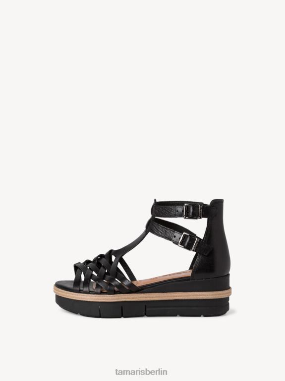 de Tamaris Frauen Sandale aus Leder – Schwarz 0LHV41223 Schuhe
