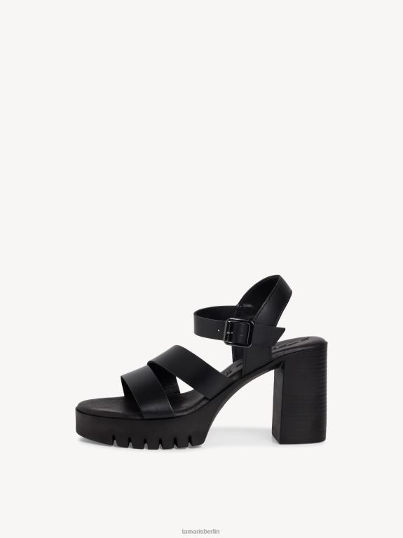 de Tamaris Frauen Sandale aus Leder – Schwarz 0LHV4127 Schuhe