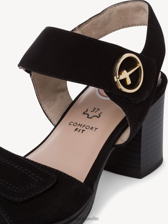 de Tamaris Frauen Sandale aus Leder – Schwarz 0LHV41339 Schuhe