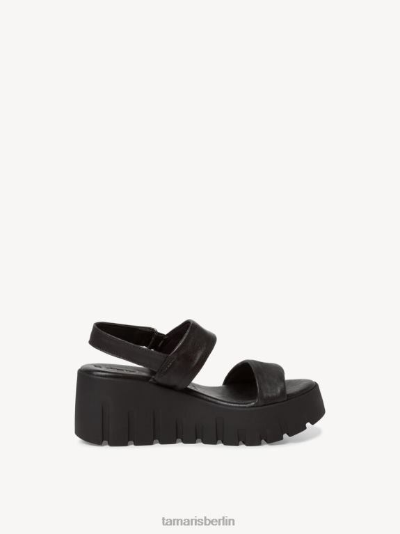 de Tamaris Frauen Sandale aus Leder – Schwarz 0LHV41412 Schuhe