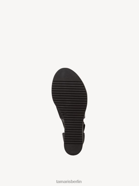 de Tamaris Frauen Sandale aus Leder – Schwarz 0LHV41433 Schuhe