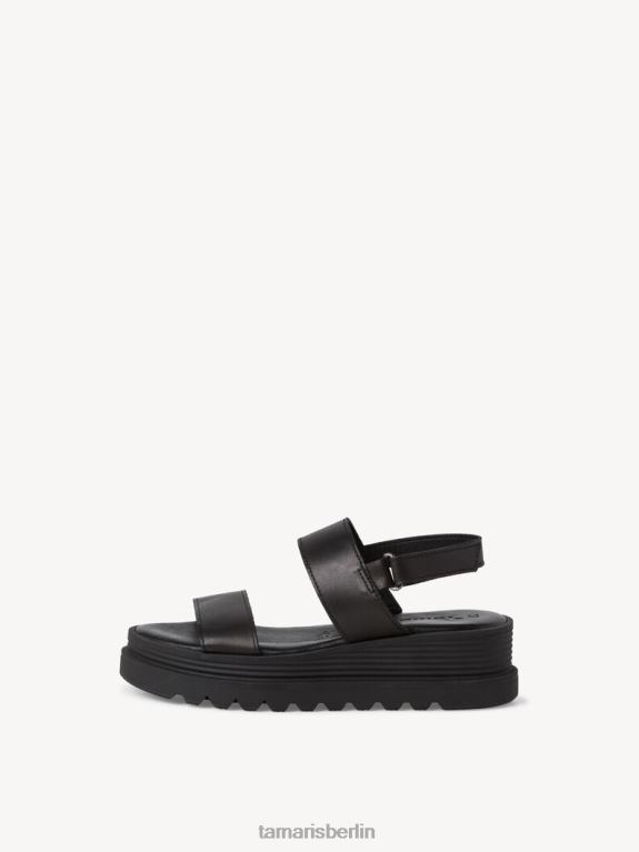 de Tamaris Frauen Sandale aus Leder – Schwarz 0LHV41434 Schuhe