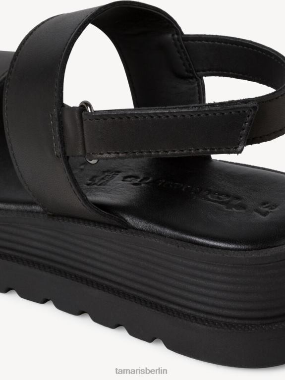 de Tamaris Frauen Sandale aus Leder – Schwarz 0LHV41434 Schuhe
