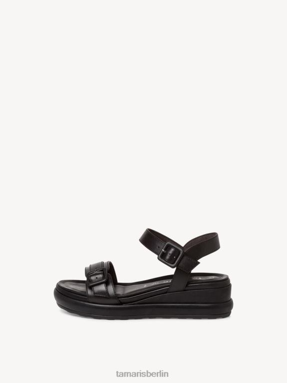 de Tamaris Frauen Sandale aus Leder – Schwarz 0LHV41437 Schuhe