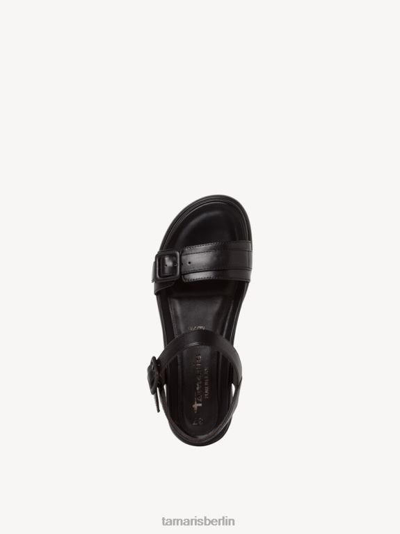 de Tamaris Frauen Sandale aus Leder – Schwarz 0LHV41437 Schuhe