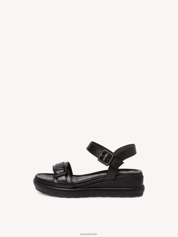 de Tamaris Frauen Sandale aus Leder – Schwarz 0LHV41437 Schuhe
