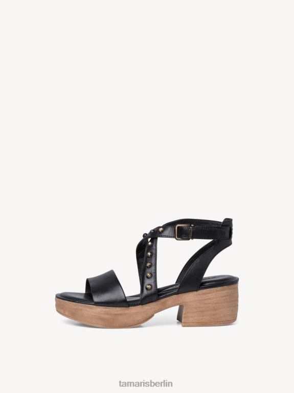 de Tamaris Frauen Sandale aus Leder – Schwarz 0LHV41491 Schuhe