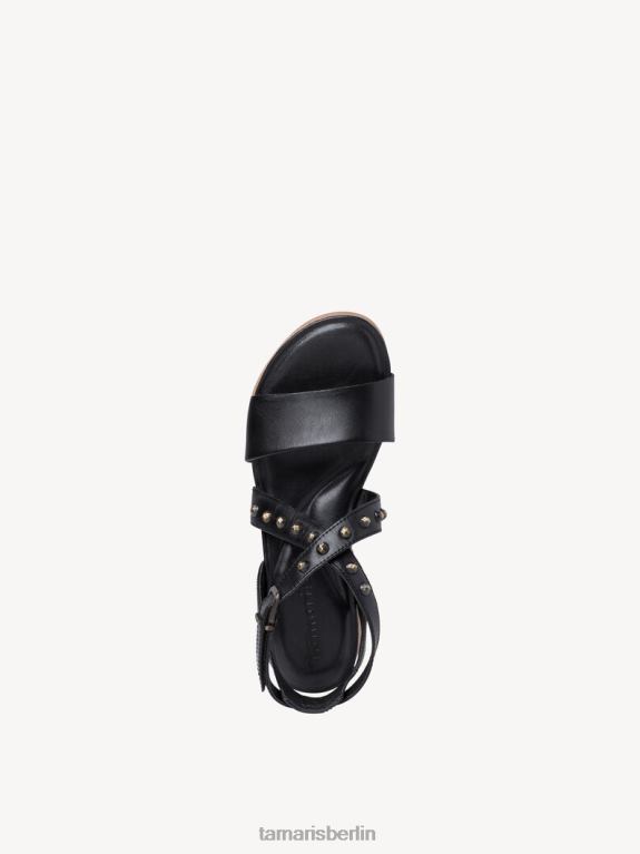 de Tamaris Frauen Sandale aus Leder – Schwarz 0LHV41491 Schuhe