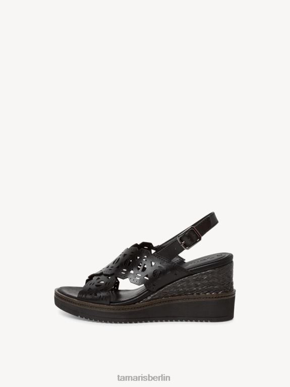 de Tamaris Frauen Sandale aus Leder – Schwarz 0LHV41556 Schuhe