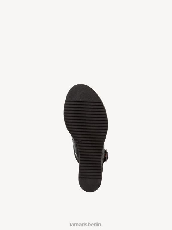 de Tamaris Frauen Sandale aus Leder – Schwarz 0LHV41556 Schuhe