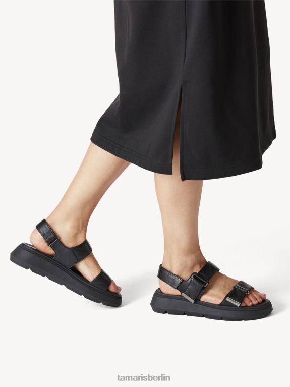 de Tamaris Frauen Sandale aus Leder – Schwarz 0LHV41733 Schuhe