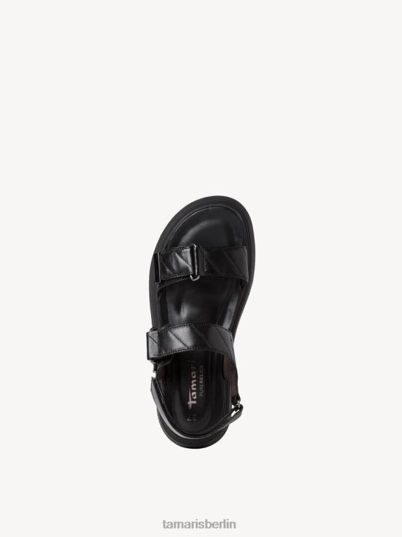 de Tamaris Frauen Sandale aus Leder – Schwarz 0LHV41733 Schuhe