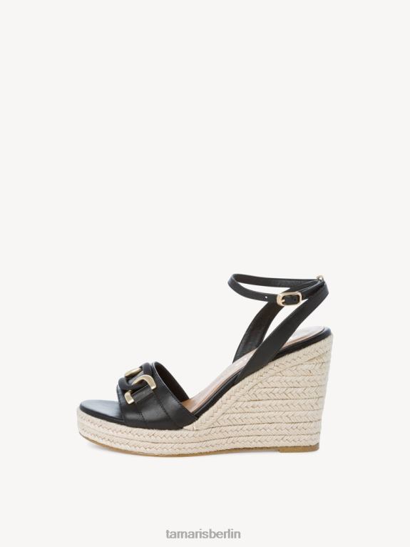 de Tamaris Frauen Sandale aus Leder – Schwarz 0LHV42080 Schuhe