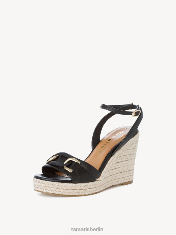de Tamaris Frauen Sandale aus Leder – Schwarz 0LHV42080 Schuhe